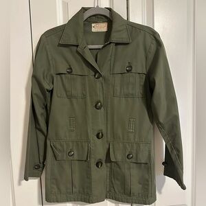 Vintage Ted Williams Women’s Army Green Jacket